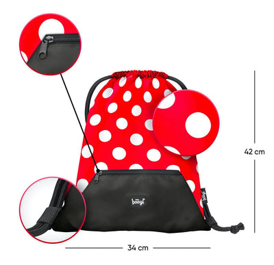 Turnbeutel mit Tasche Dots