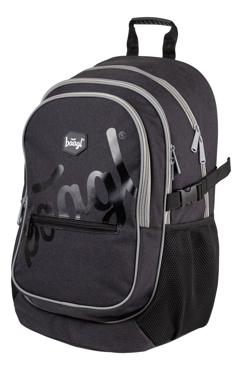 Schulrucksack Logo Black