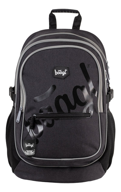 Schulrucksack Logo Black