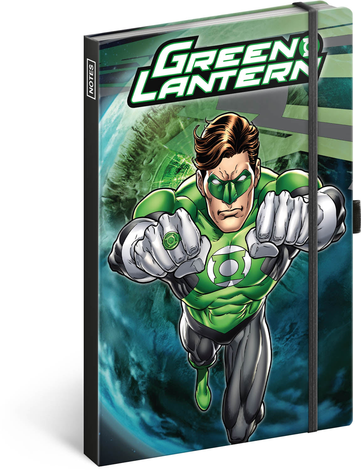 Notizbuch Green Lantern, liniert, 13 x 21 cm