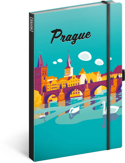 Notizbuch Prag, liniert, 13 x 21 cm