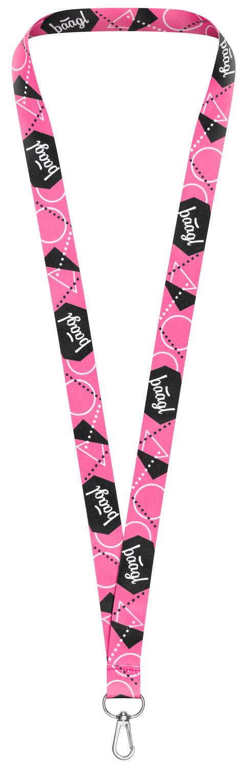 Schlüsselanhänger lang - Lanyard, Rosa