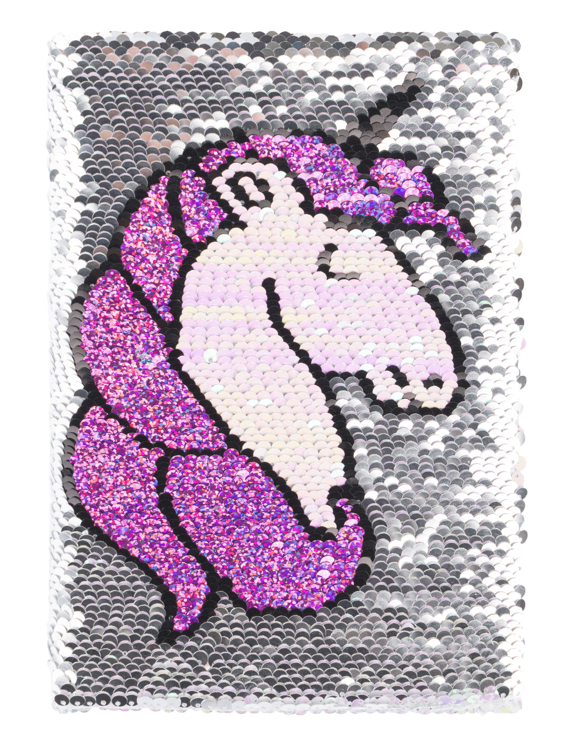 Notizbuch Paillette Einhorn