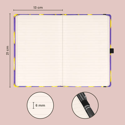 Notizbuch Bananen, liniert, 13 x 21 cm