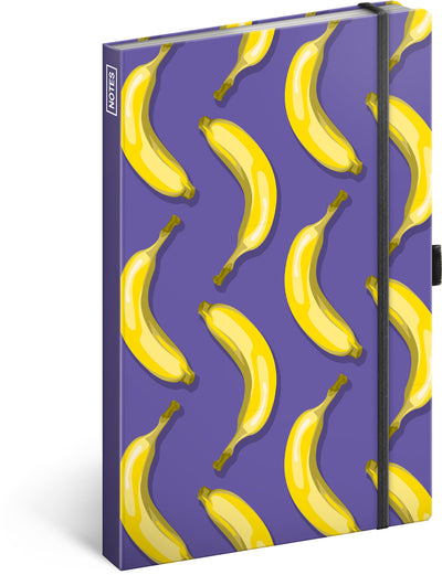 Notizbuch Bananen, liniert, 13 x 21 cm