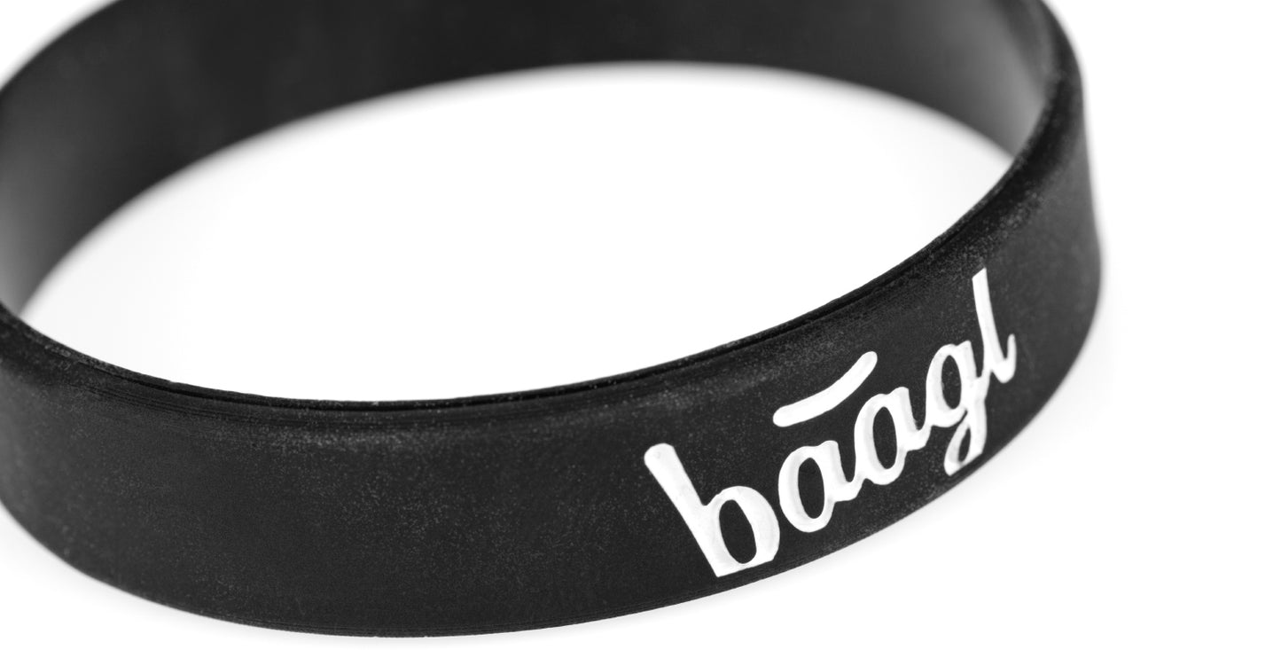 Leuchtendes Armband Logo Schwarz