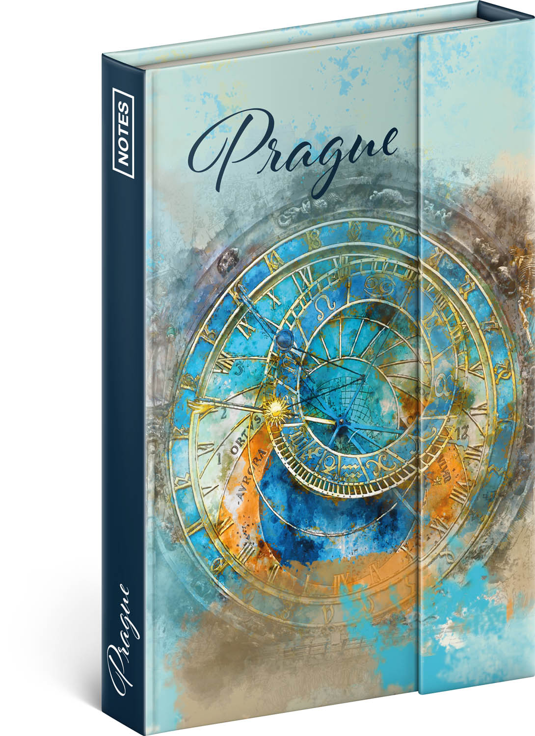Notizbuch Prag Astronomische Uhr, liniert, 11 x 16 cm