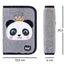 Panda Schulranzen-Set 4tlg: Schulranzen, Federmäppchen, Turnbeutel, Geldbeutel