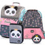 Panda Schulranzen-Set 4tlg: Schulranzen, Federmäppchen, Turnbeutel, Geldbeutel