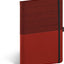 Notizbuch Skiver rot und weinrot, liniert, 13 x 21 cm