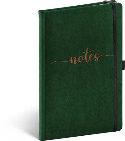 Notizbuch Velvet Typo, liniert, 13 × 21 cm