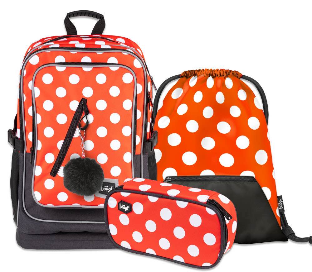 Cubic Dots Rucksack-Set 3tlg: Rucksack, Federmäppchen, Turnbeutel