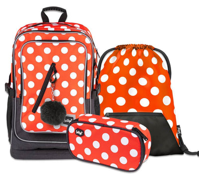 Cubic Dots Rucksack-Set 3tlg: Rucksack, Federmäppchen, Turnbeutel