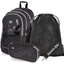 Black Rucksack-Set 3tlg: Rucksack, Federmäppchen, Turnbeutel