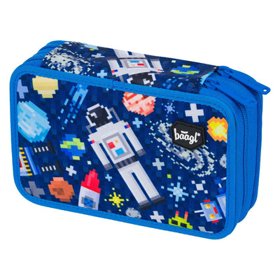 Federmäppchen 2-Fach Space Game