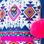 Boho Rucksack-Set 3tlg: Rucksack, Federmäppchen, Turnbeutel