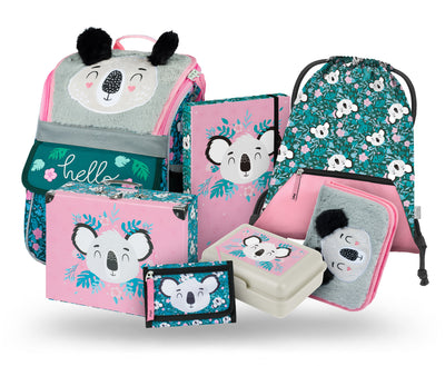 Zippy Baby Koala Schulranzen-Set 7tlg.: Schulranzen, Federmäppchen, Turnbeutel, Geldbörse, Heftmappe, Brotdose, Faltkoffer