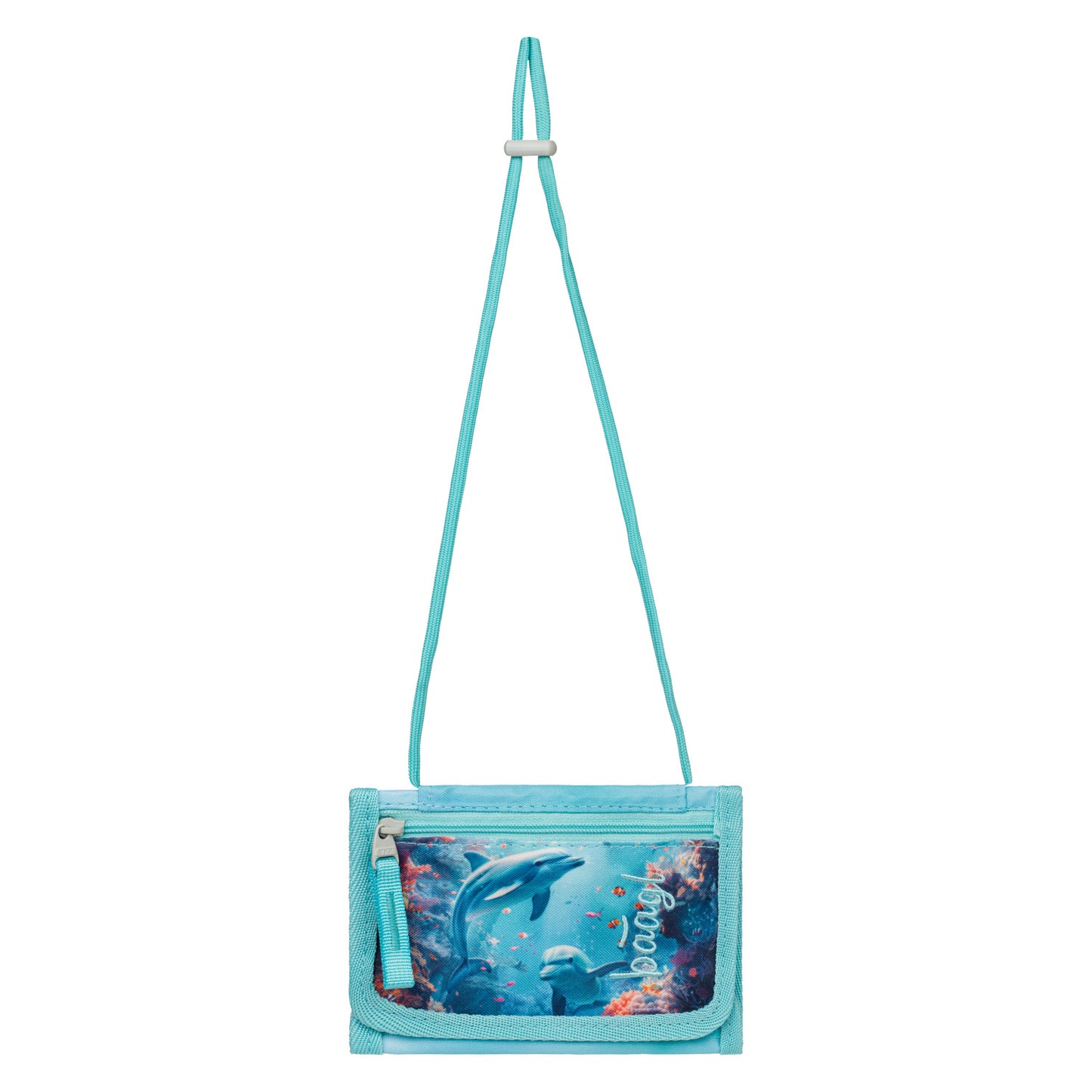 Zippy Delfin Schulranzen-Set 7tlg.: Schulranzen, Federmäppchen, Turnbeutel, Geldbörse, Brotdose, Faltkoffer, Trinkflasche