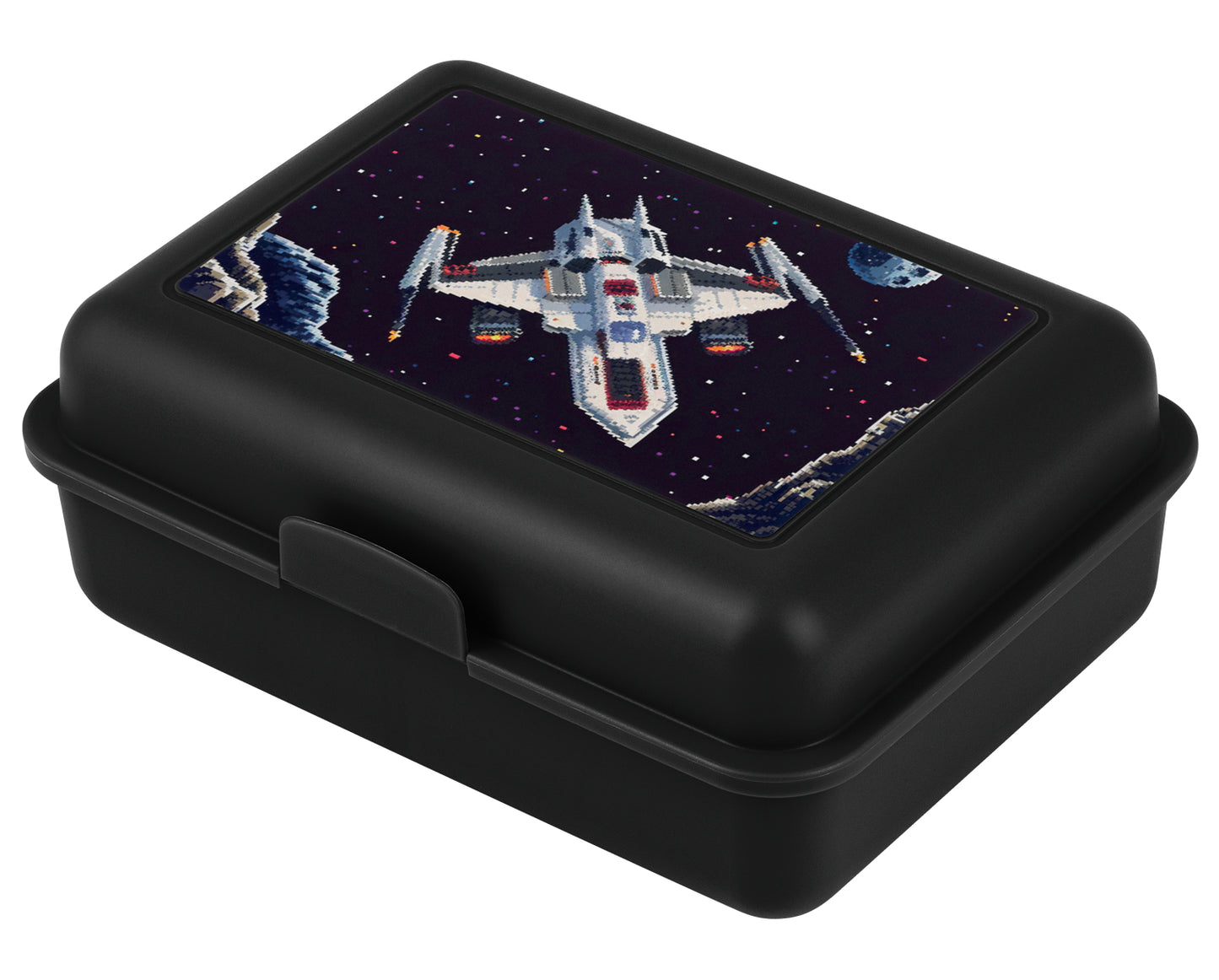 Zippy Plus Pixel Space Schulranzen-Set 8tlg.: Schulranzen, Federmäppchen, Schürze, Geldbörse, Brotdose, Heftmappe, Faltkoffer, Trinkflasche