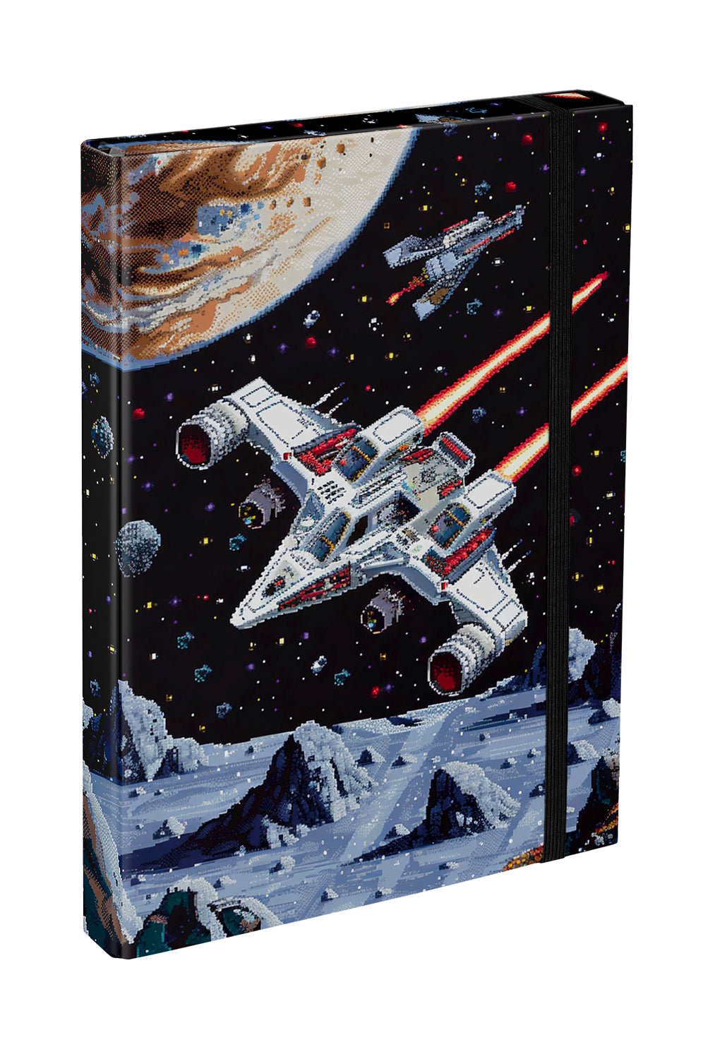 Zippy Plus Pixel Space Schulranzen-Set 8tlg.: Schulranzen, Federmäppchen, Schürze, Geldbörse, Brotdose, Heftmappe, Faltkoffer, Trinkflasche