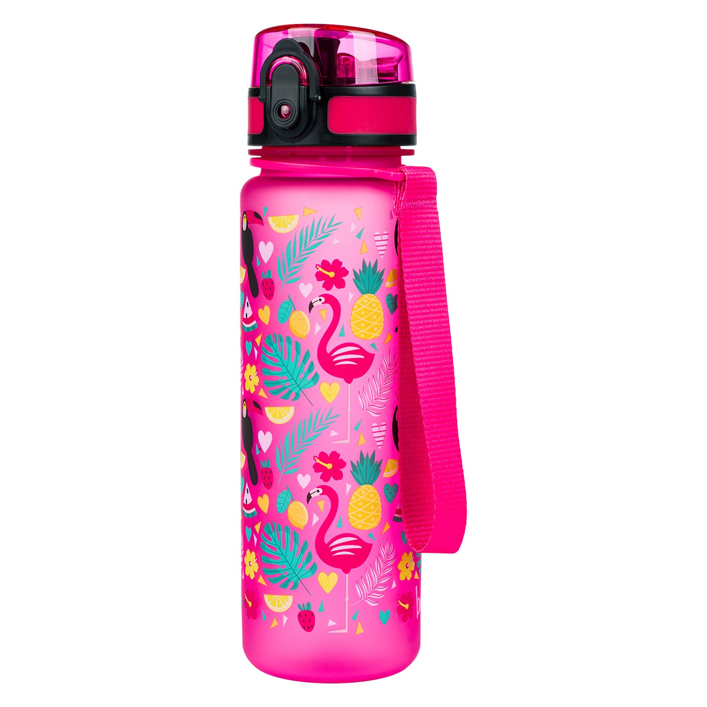 Ergo Flamingos Schulranzen-Set 8tlg.: Schulranzen, Federmäppchen, Turnbeutel, Geldbörse, Heftmappe, Faltkoffer, Brotdose, Trinkflasche