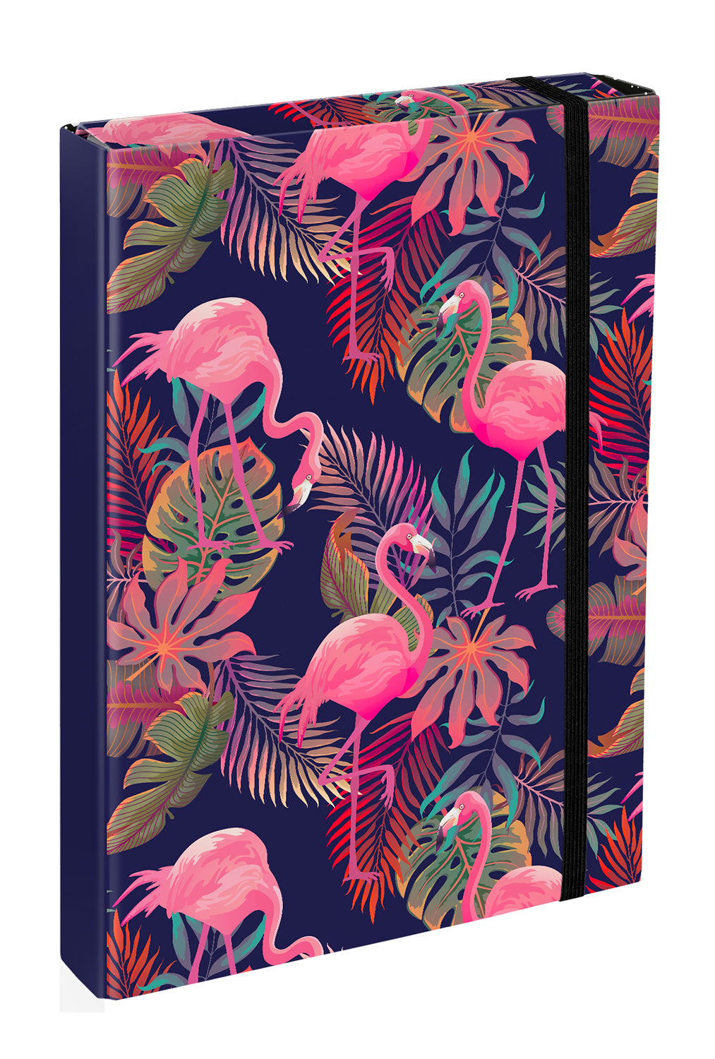 Ergo Flamingos Schulranzen-Set 8tlg.: Schulranzen, Federmäppchen, Turnbeutel, Geldbörse, Heftmappe, Faltkoffer, Brotdose, Trinkflasche