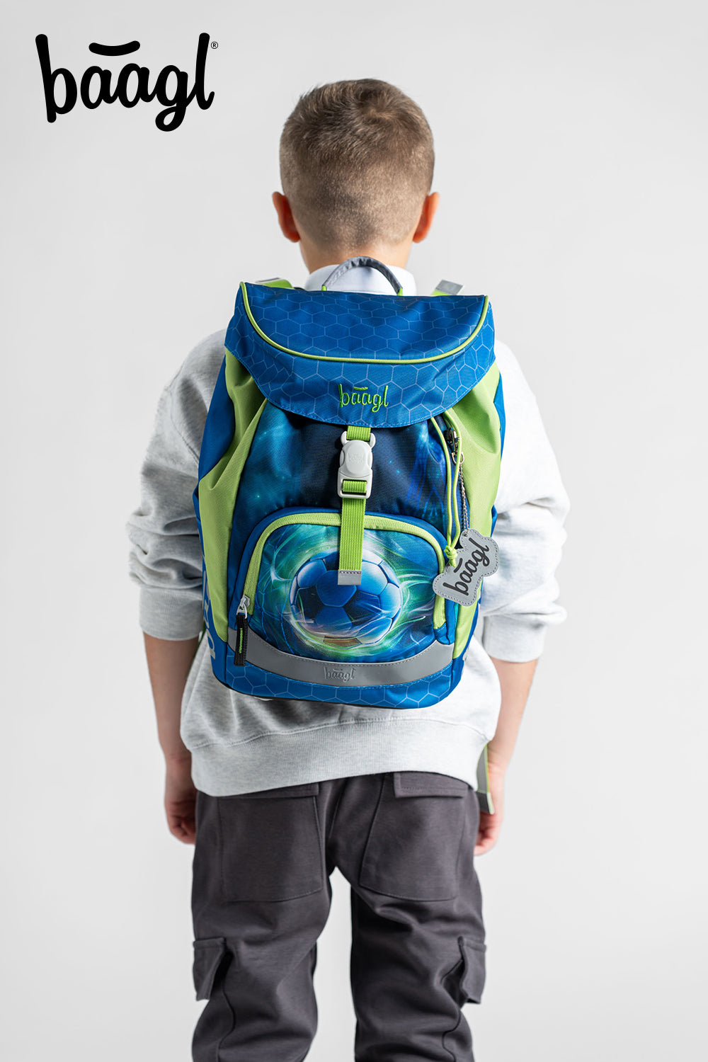 Airy Fußball Ball Rucksack-Set 7tlg: Rucksack, Federmäppchen, Turnbeutel, Pencil Slider, Federmäppchen 3-Fach, Geldbörse, Sporttasche