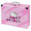 Zippy Plus Hello Kitty Sweet Leopard Schulranzen-Set 9tlg: Schulranzen, Federmäppchen, Turnbeutel, Schürze, Geldbörse, Pencil Slider, Federmäppchen 3-Fach, Trinkflasche, Faltkoffer mit geschmiedeten E