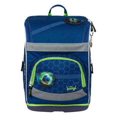 Zippy Plus Fußball Schulranzen-Set 9tlg: Schulranzen, Federmäppchen, Turnbeutel, Schürze, Geldbörse, Pencil Slider, Federmäppchen 3-Fach, Sporttasche, Baaglies