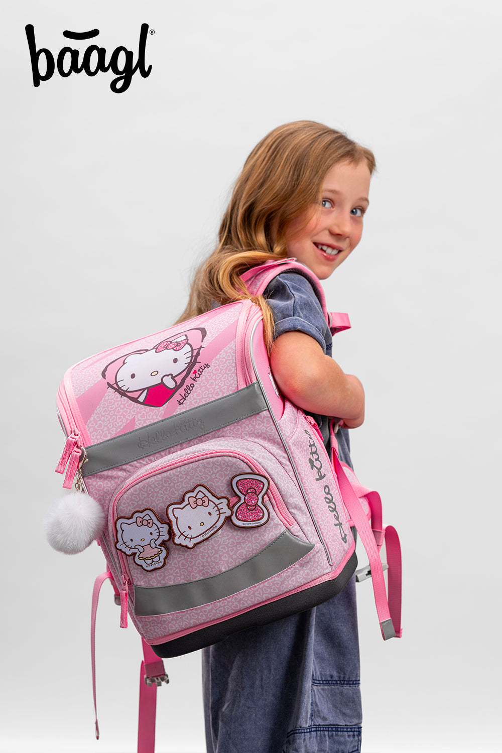 Zippy Plus Hello Kitty Sweet Leopard Schulranzen-Set 8tlg: Schulranzen, Pencil Slider, Federmäppchen, Turnbeutel, Geldbörse, Heftmappe, Schürze, Trinkflasche