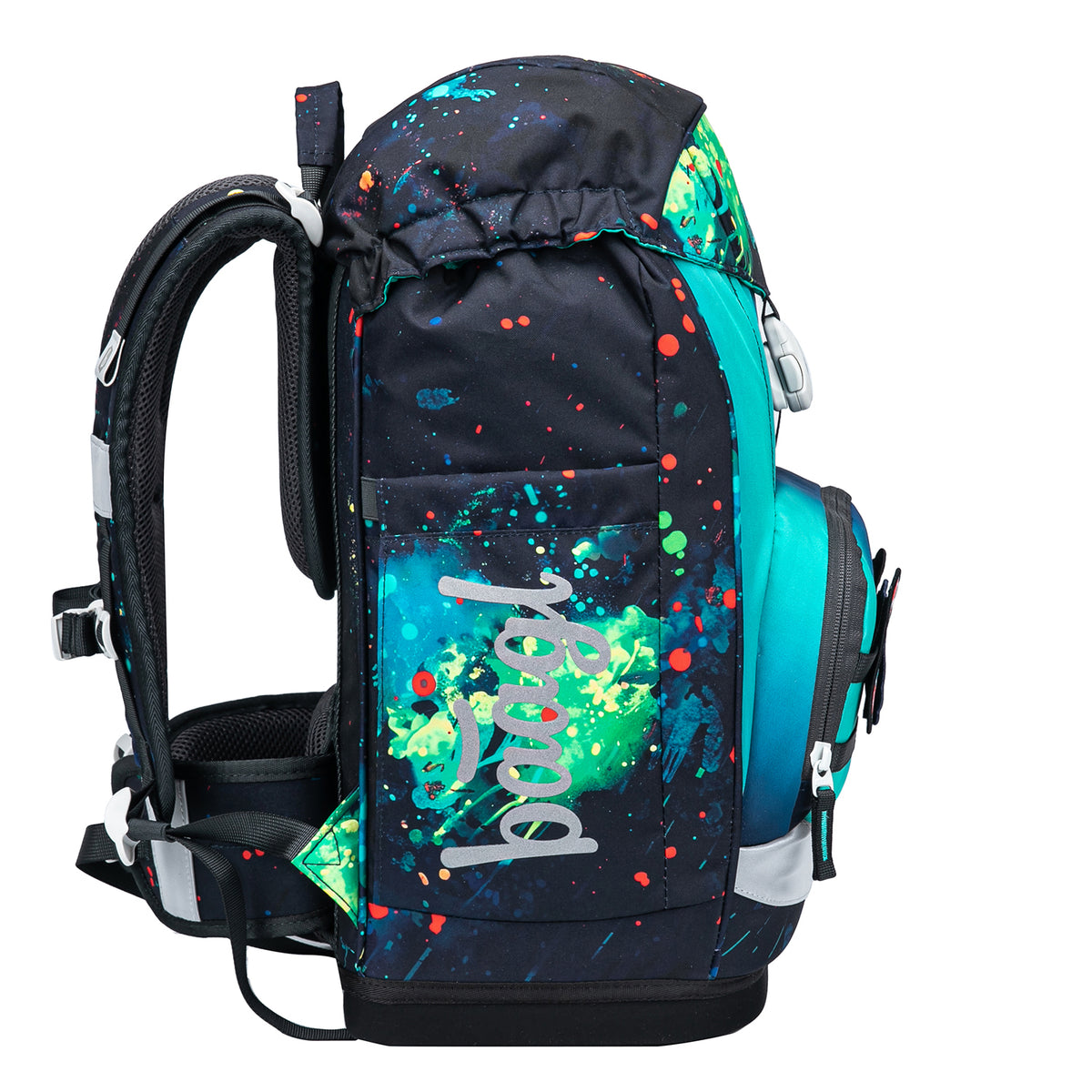 Airy Plus Chill Schulrucksack-Set 7tlg: Schulrucksack, Federmäppchen, Turnbeutel, Pencil Slider, Federmäppchen 3-Fach, Faltkoffer mit geschmiedeten Ecken, Trinkflasche