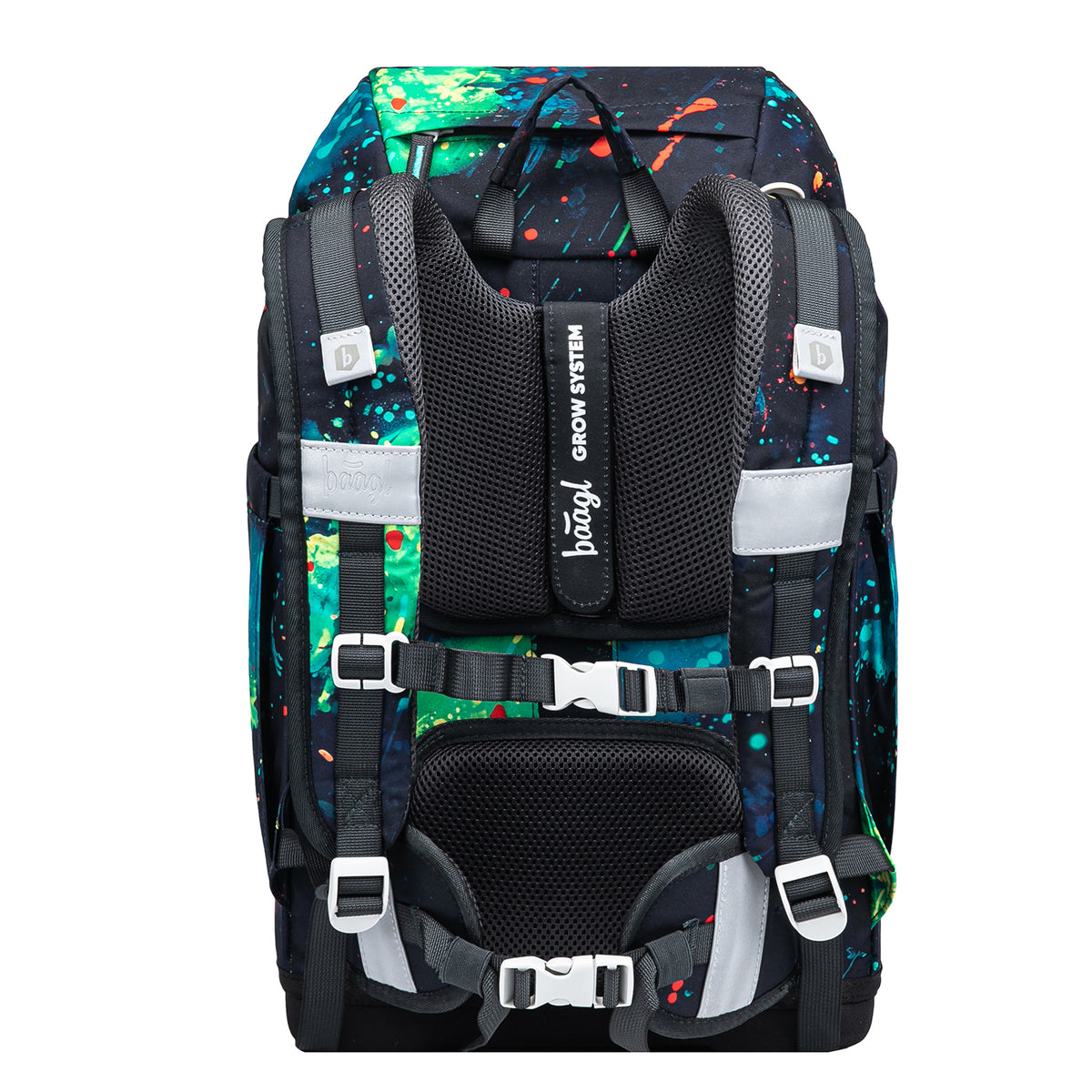 Airy Plus Chill Schulrucksack-Set 7tlg: Schulrucksack, Federmäppchen, Turnbeutel, Pencil Slider, Federmäppchen 3-Fach, Faltkoffer mit geschmiedeten Ecken, Trinkflasche