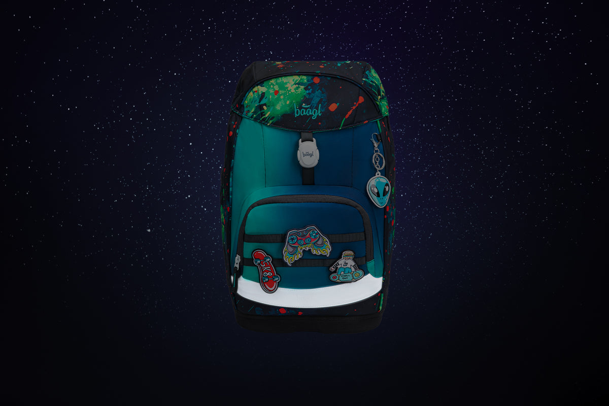 Airy Plus Chill Schulrucksack-Set 7tlg: Schulrucksack, Federmäppchen, Turnbeutel, Pencil Slider, Federmäppchen 3-Fach, Faltkoffer mit geschmiedeten Ecken, Trinkflasche