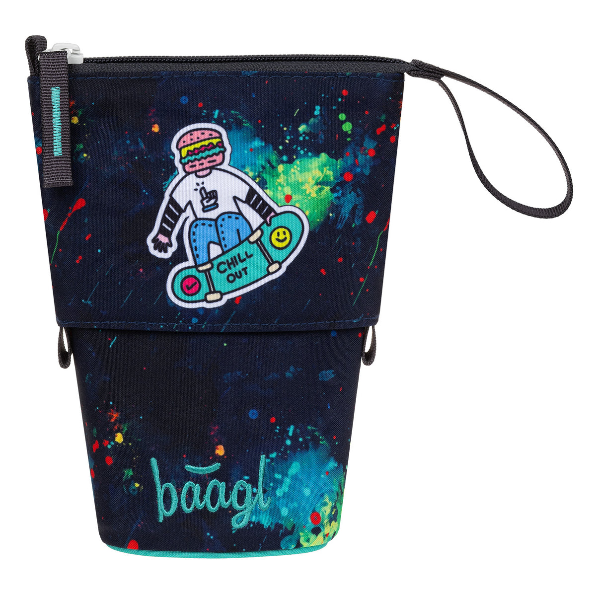 Airy Plus Chill Schulrucksack-Set 7tlg: Schulrucksack, Federmäppchen, Turnbeutel, Pencil Slider, Federmäppchen 3-Fach, Faltkoffer mit geschmiedeten Ecken, Trinkflasche