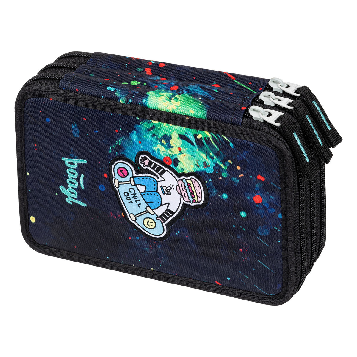 Airy Plus Chill Schulrucksack-Set 7tlg: Schulrucksack, Federmäppchen, Turnbeutel, Pencil Slider, Federmäppchen 3-Fach, Faltkoffer mit geschmiedeten Ecken, Trinkflasche