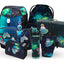 Airy Plus Chill Schulrucksack-Set 7tlg: Schulrucksack, Federmäppchen, Turnbeutel, Pencil Slider, Federmäppchen 3-Fach, Faltkoffer mit geschmiedeten Ecken, Trinkflasche