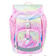 Airy Rainbow Unicorn Rucksack-Set 9tlg: Rucksack, Pencil Slider, Federmäppchen, Turnbeutel, Geldbörse, Heftmappe, Brotdose, Schürze, Faltkoffer mit geschmiedeten Ecken