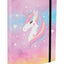 Airy Rainbow Unicorn Rucksack-Set 9tlg: Rucksack, Pencil Slider, Federmäppchen, Turnbeutel, Geldbörse, Heftmappe, Brotdose, Schürze, Faltkoffer mit geschmiedeten Ecken