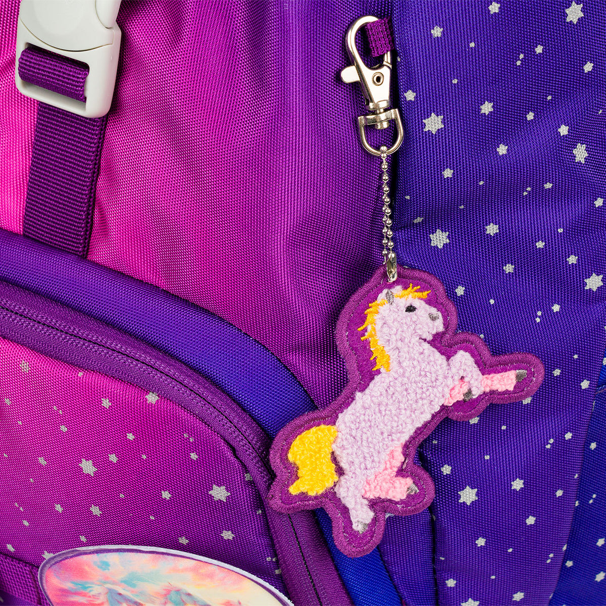 Airy Pferde-Herz Rucksack-Set 8tlg: Rucksack, Federmäppchen, Turnbeutel, Schürze, Geldbörse, Pencil Slider, Faltkoffer mit geschmiedeten Ecken, Baaglies