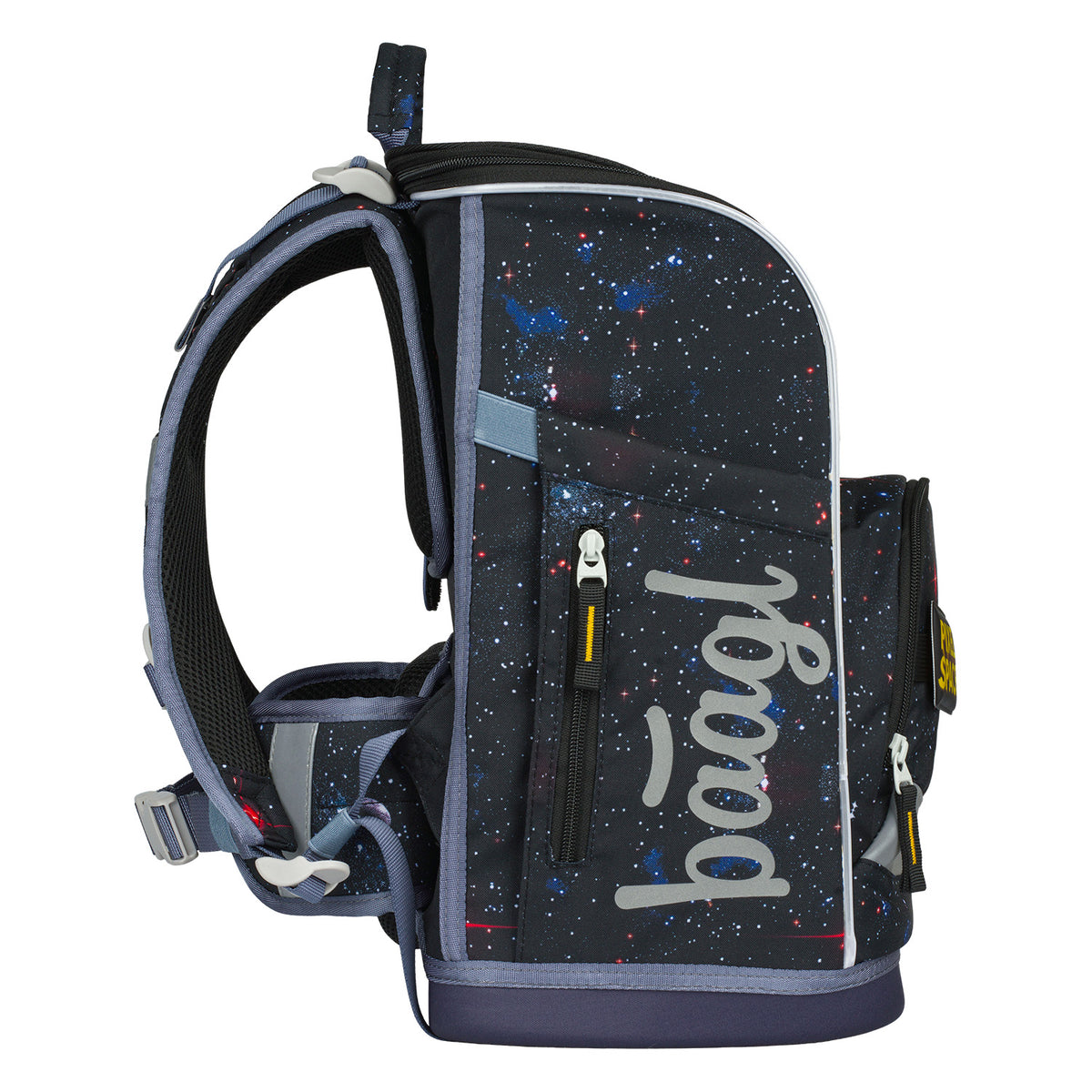 Zippy Plus Pixel Space Schulranzen-Set 6tlg: Schulranzen, Pencil Slider, Turnbeutel, Geldbörse, Faltkoffer mit geschmiedeten Ecken, Schürze