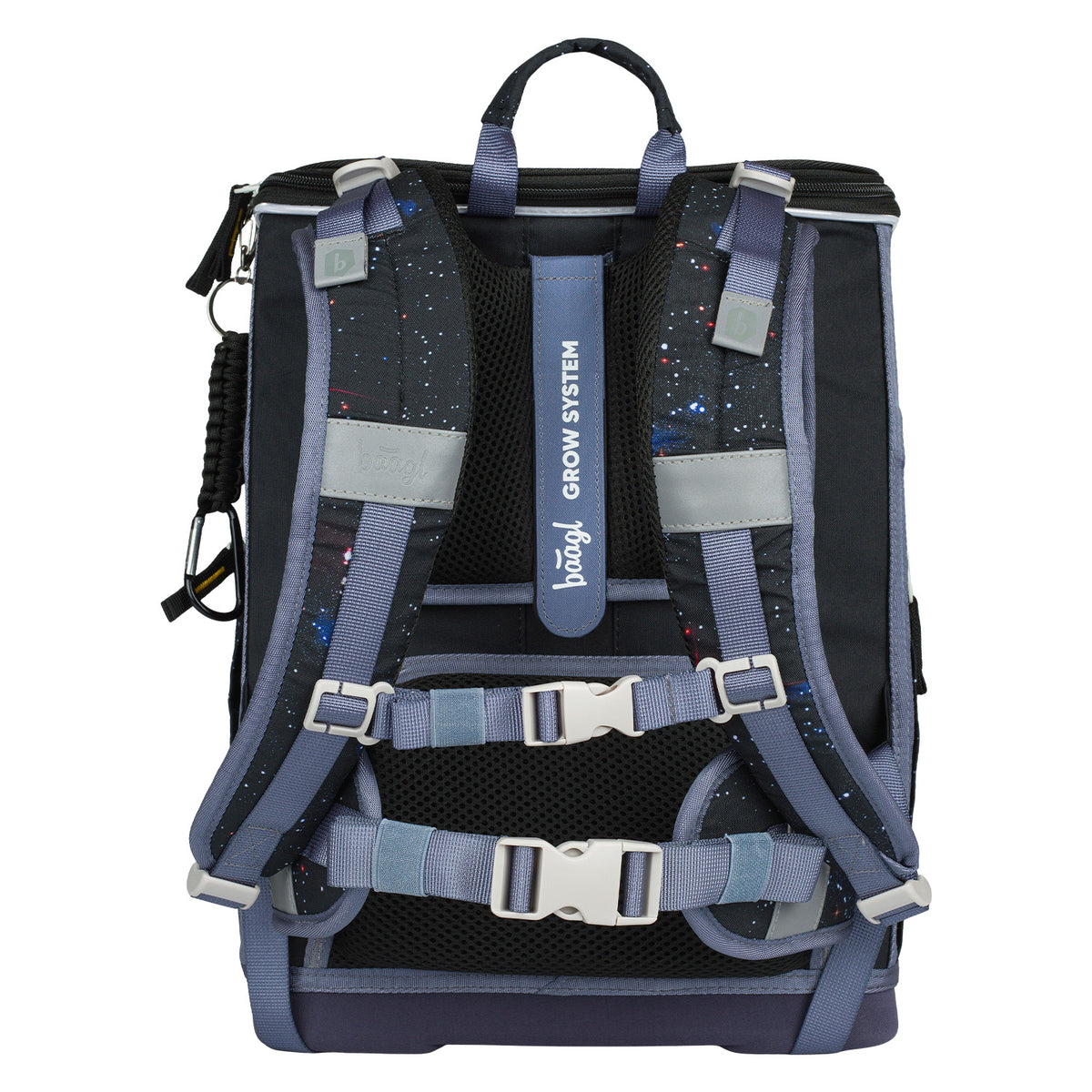 Zippy Plus Pixel Space Schulranzen-Set 6tlg: Schulranzen, Pencil Slider, Turnbeutel, Geldbörse, Faltkoffer mit geschmiedeten Ecken, Schürze
