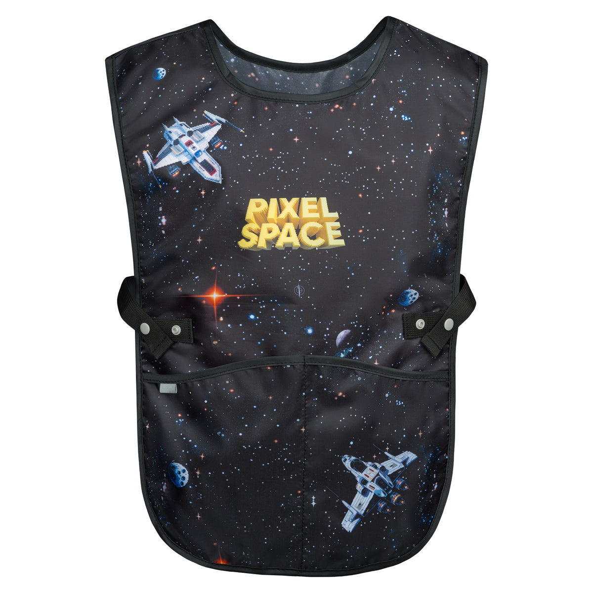 Zippy Plus Pixel Space Schulranzen-Set 6tlg: Schulranzen, Pencil Slider, Turnbeutel, Geldbörse, Faltkoffer mit geschmiedeten Ecken, Schürze