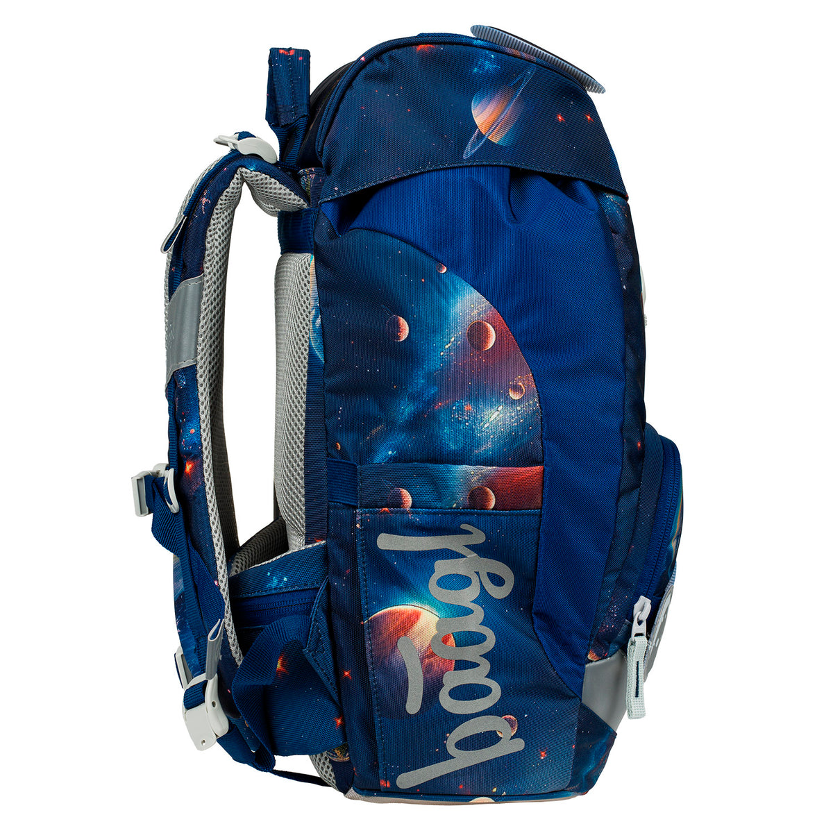 Airy Weltraum Rucksack-Set 6tlg: Rucksack, Pencil Slider, Federmäppchen, Turnbeutel, Geldbörse, Baaglies