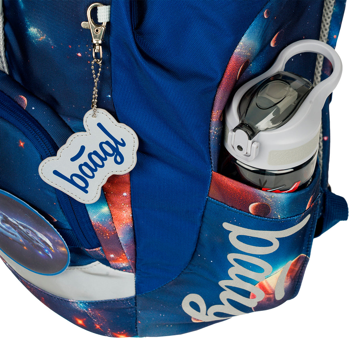Airy Weltraum Rucksack-Set 6tlg: Rucksack, Pencil Slider, Federmäppchen, Turnbeutel, Geldbörse, Baaglies