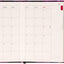 Wöchentlicher Magnetplaner Lila Blumen 2026, 11 x 16 cm