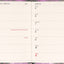 Planbook Kalender/Notizbuch Violette Blumen 2026, 13 x 21 cm
