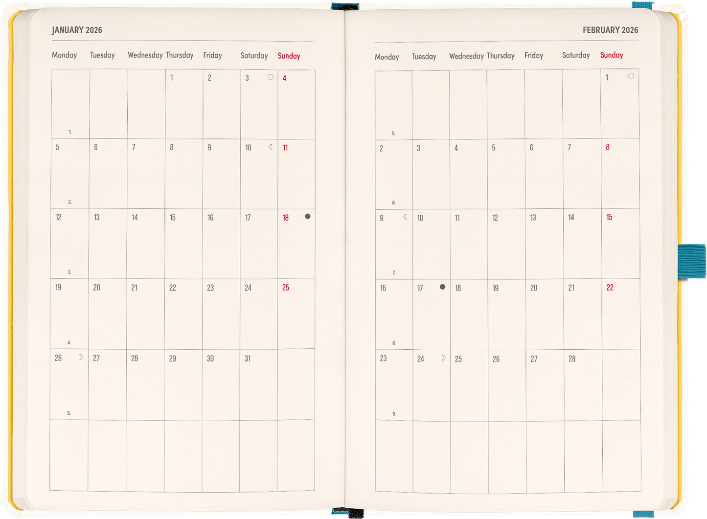 Planbook Kalender/Notizbuch Herbarium 2026, 13 x 21 cm