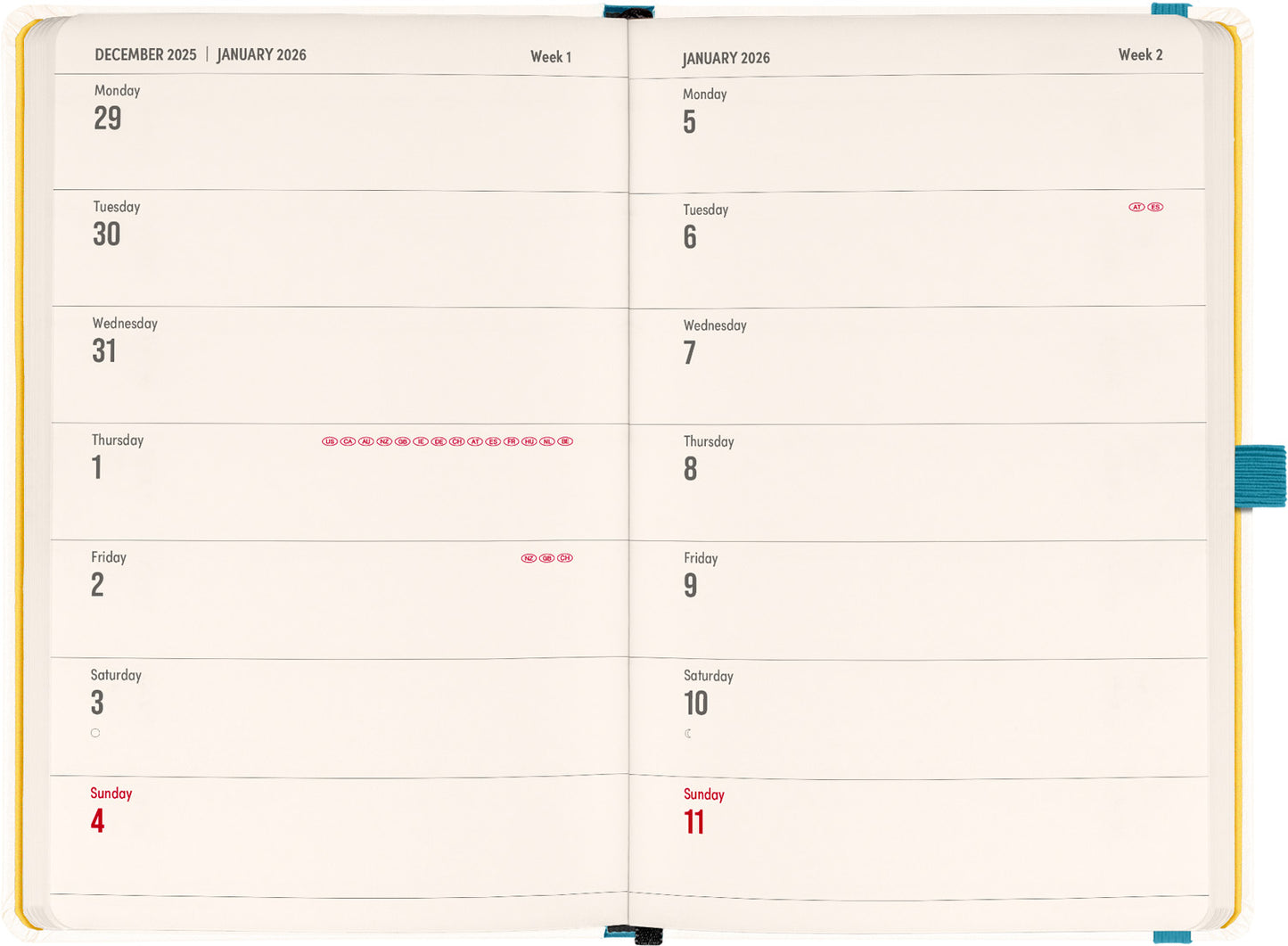 Planbook Kalender/Notizbuch Herbarium 2026, 13 x 21 cm