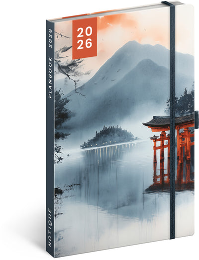 Planbook Kalender/Notizbuch Japan 2026, 13 x 21 cm