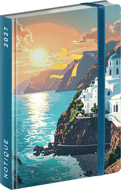 Wochenplaner Handtaschenformat Riviera 2027, 9,8 x 14,5 cm